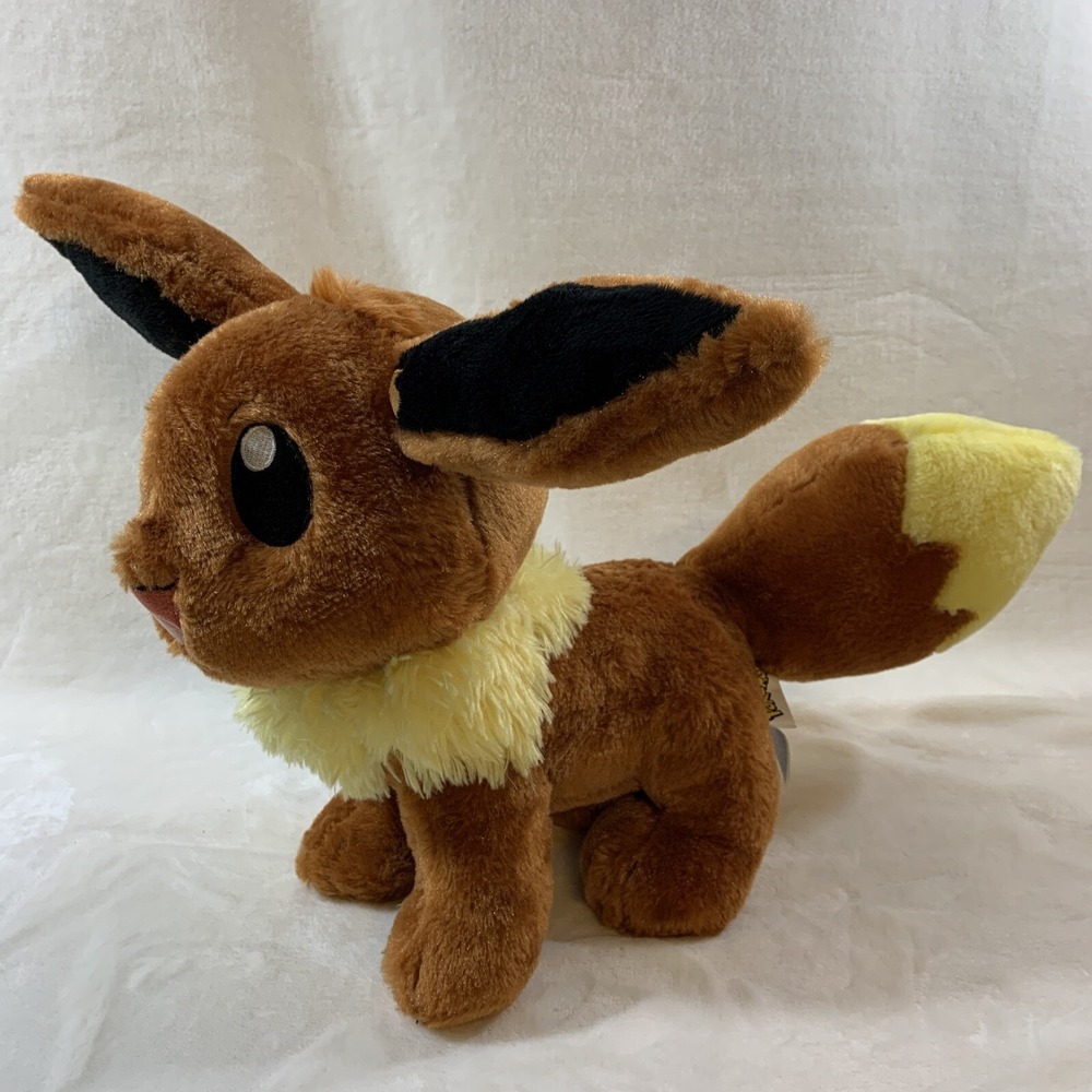 Build-A-Bear BAB Workshop Pokemon Eevee Plush Stuffed Animal 16"‎ 2017 No Sound